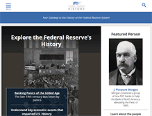 Tablet Screenshot of federalreservehistory.org
